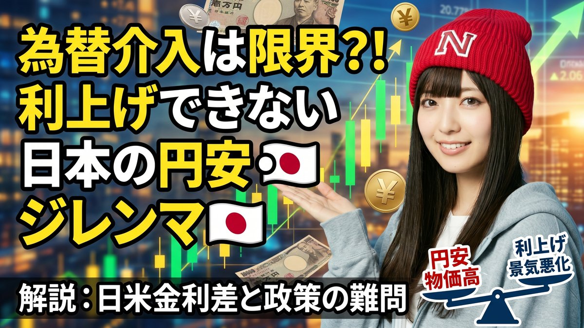 日銀の為替介入だけでは限界？利上げを避ける日本が抱える円安・物価高のジレンマ