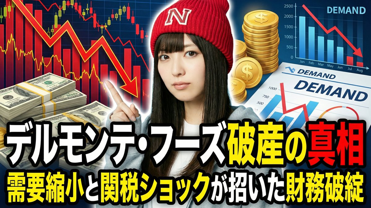 デルモンテ・フーズ破産の真相――需要縮小と関税ショックが招いた財務破綻