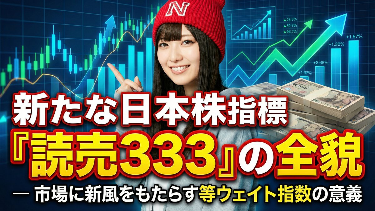 新たな日本株指標『読売333』の全貌 ― 市場に新風をもたらす等ウェイト指数の意義