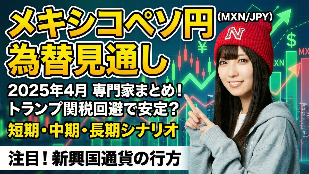 メキシコペソ円（MXN/JPY）為替見通しまとめ（2025年4月時点）