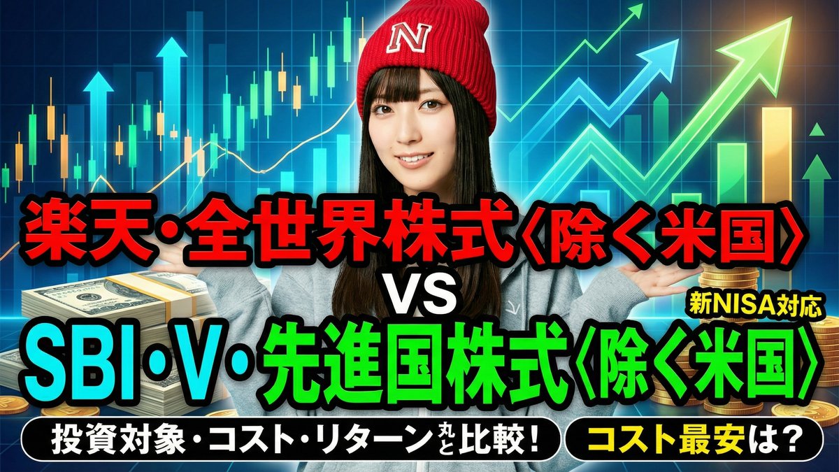 楽天・全世界株式〈除く米国〉 vs SBI・V・先進国株式〈除く米国〉──投資対象・コスト・リターンを丸ごと比較