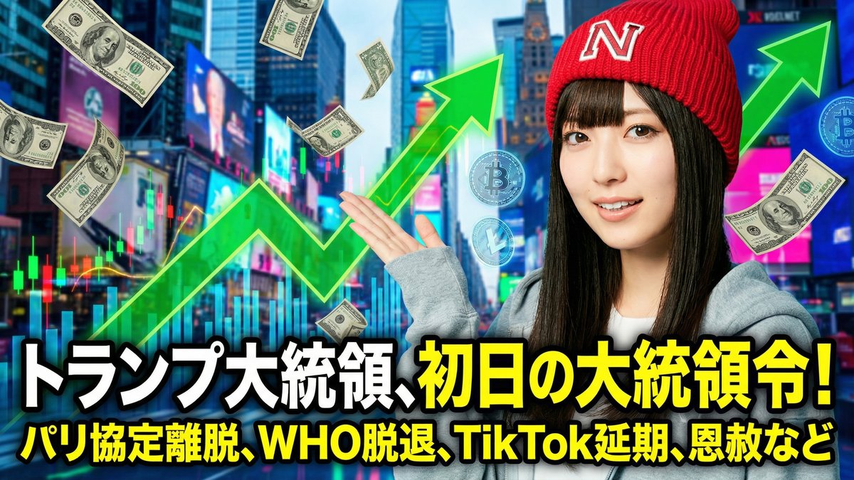 トランプ大統領が早速署名した大統領令は？