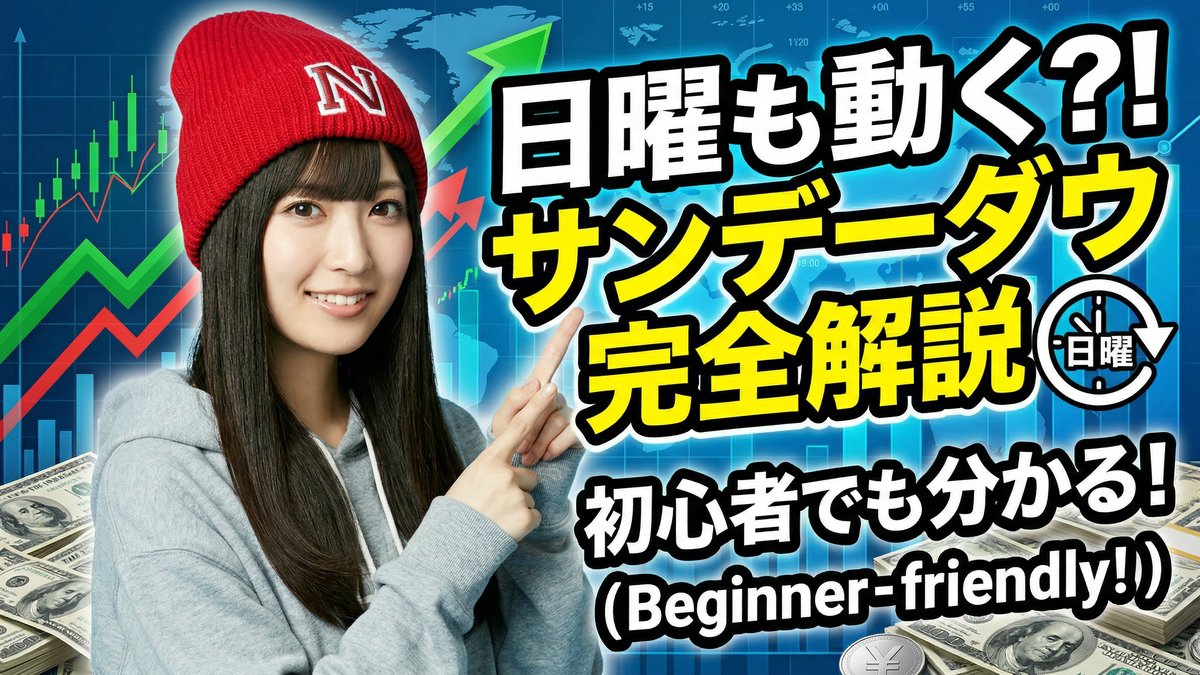 サンデーダウとは?日曜も相場は動いているの?初心者向けにやさしく解説