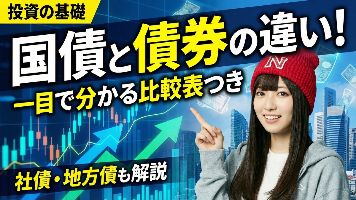 国債と債券の違いをわかりやすく解説――一目で分かる比較表つき