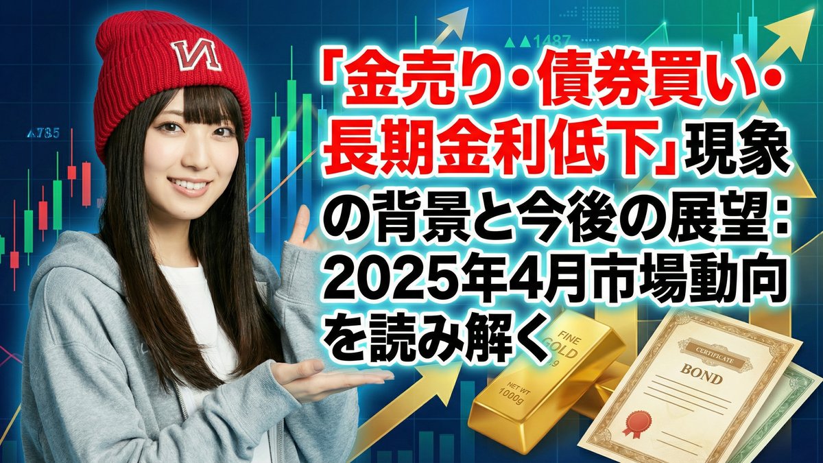 「金売り・債券買い・長期金利低下」現象の背景と今後の展望：2025年4月市場動向を読み解く