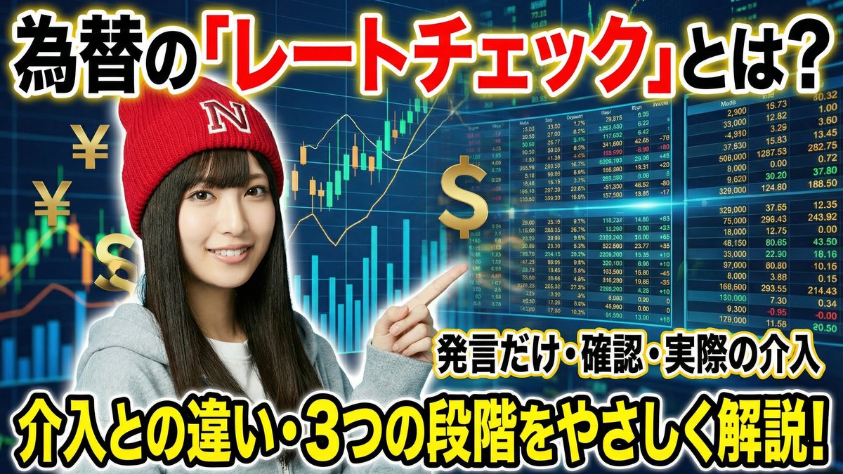 為替の「レートチェック」とは何か?発言だけ・確認・実際の介入の違いをやさしく解説