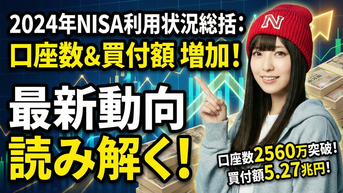 2024年NISA利用状況総括:口座数と買付額の推移から読み解く最新動向